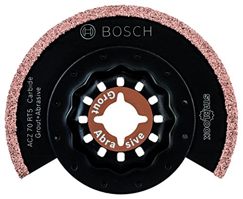 Bosch Starlock - Hoja de sierra segmentada para mortero y materiales abrasivos, Carburo ACZ 70 RT5, 70 mm