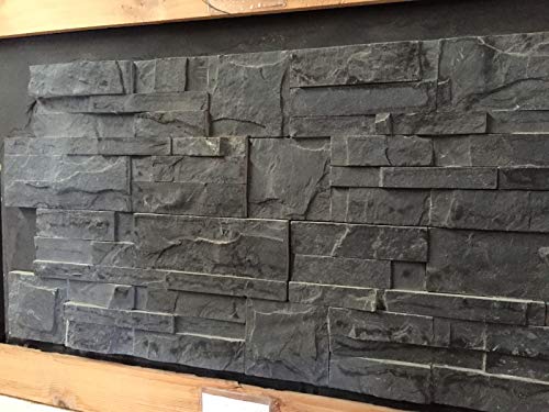 CANU Piedra Natural LAJA Negra. Este Material es una Pizarra Natural premontada en Formato 35x18cm. Solo para Uso Interior. Precio por 1 m2.