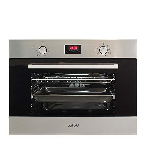 CATA | Horno Multifunción 8 Funciones | Horno Modelo CMD 5008 X | Capacidad Interior de 40 litros | Rango de temperatura 50º-250º | Sistema de limpieza AquaSmart | Clase de eficiencia energética: A