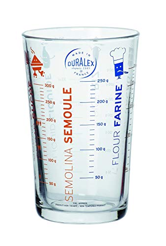 Duralex 5004AM12 Precisio Vaso medidor Transparente de Cristal de 9 cm (versión Francesa)