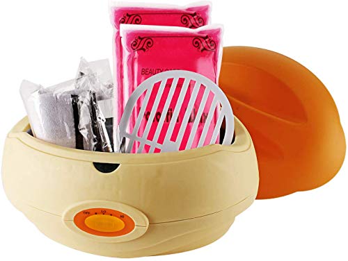 Forever Speed Calentador de parafina baño Cera de parafina y accesorios parafina Starter Juego de color Naranja