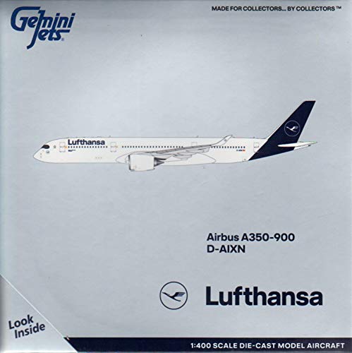 Gemini Jets GJDLH1781 Airbus A350-900 Lufthansa New Livery D-AIXN Escala 1:400 W/Gear