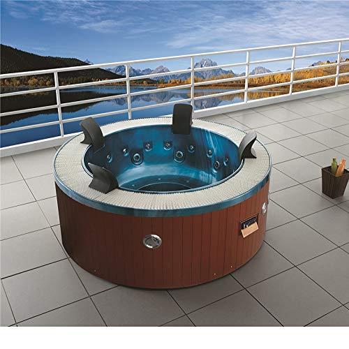 Haisland M-3329 - bañera de hidromasaje con diseño de moda de 2019, al aire libre ,espá redondo, jacuzzi