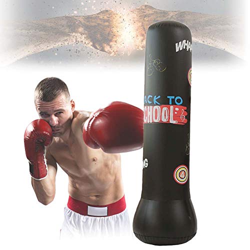 Hinchable Saco De Boxeo,160 Cm Bolsa De Arena Entrenamiento Fitness,MMA, Muay Thai, Sparring, Kick Boxing para Niños Adultos,Boxing Punching Bag