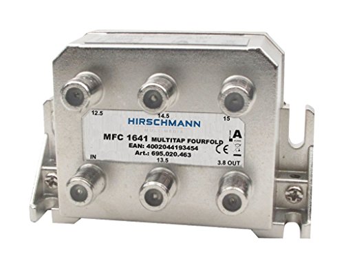 Hirschmann MFC 1641 - Cable Mezclador metálico para separadores o interruptores (Metálico, Tipo F, 91 mm, 40 mm, 61 mm, 180 g)