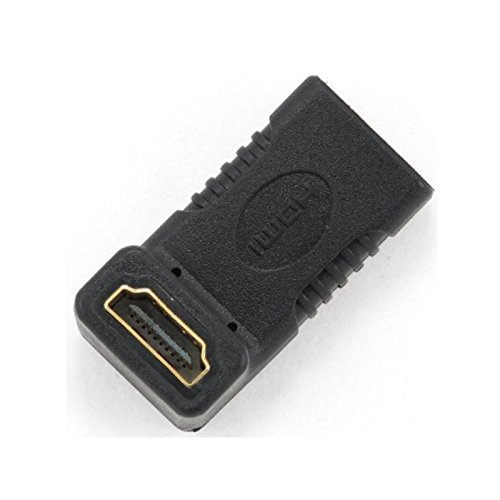 iggual Adaptador Acodado 90º HDMI V1.3 A/H-A/H - Adaptador para Cable (HDMI, HDMI, Female Connector/Female Connector, Negro)