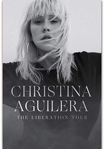 Imprimir En Lienzo 60x90cm Sin Marco Christina Aguilera The Liberation Tour Pop Music Cover Art Poster Home Decor