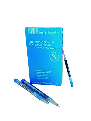 Inoxcrom 00939719 - Recambio para bolígrafo, 25 unidades, color azul
