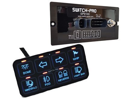 Interruptor Pros sp-9100 8-switch Panel sistema de alimentación con Hardware de montaje oculta