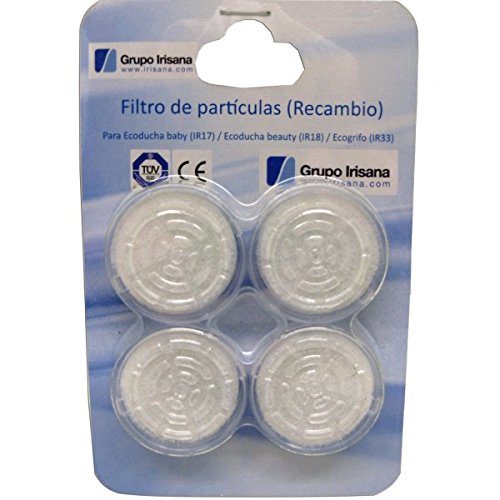 Irisana Filtros Ecogrifo 4Filtros, Cerámica, Blanco, 3x3x1 cm