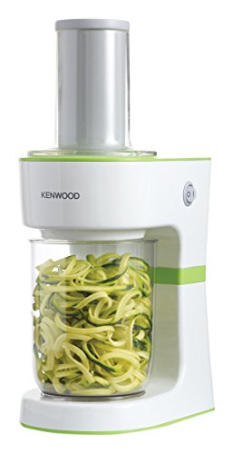 Kenwood FGP203WG Elaborador de pasta vegetal eléctrico, 3 discos de corte, 70 W, Blanco y verde