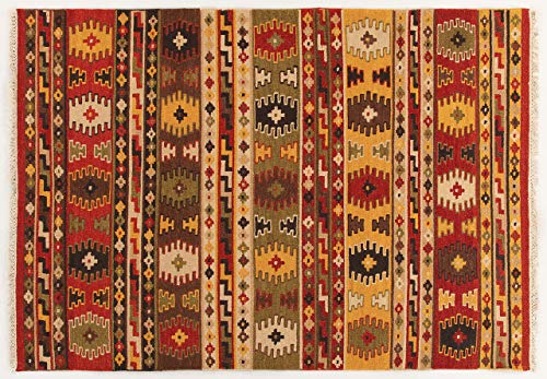 Kilim Carpets by Jalal Alfombra Kilim Sivas 3 Rojo/Multicolor 200 X 300 cm