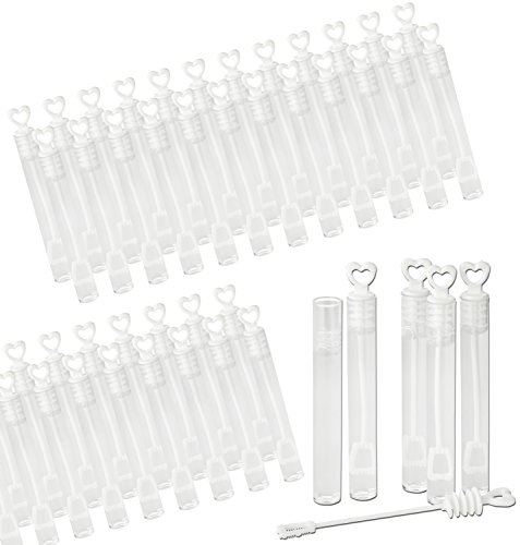 Kleenes Traumhandel® - Kit de pompas de jabón, perfectas para bodas, 48 unidades