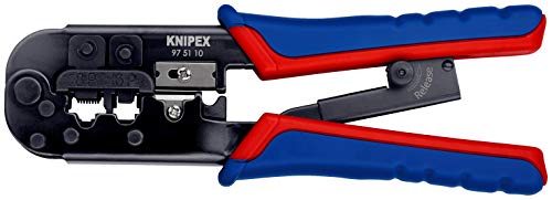 KNIPEX Alicate para crimpar conectores Western (190 mm) 97 51 10