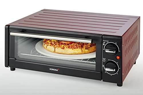 Korona 57000 Horno de pizza, 15 L, 1300 W, color negro/rojo