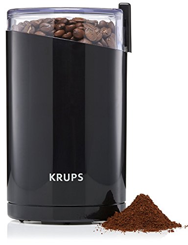 Krups F2034238 Fast Touch Molinillo de café y especias, 200 W, Plástico, Negro