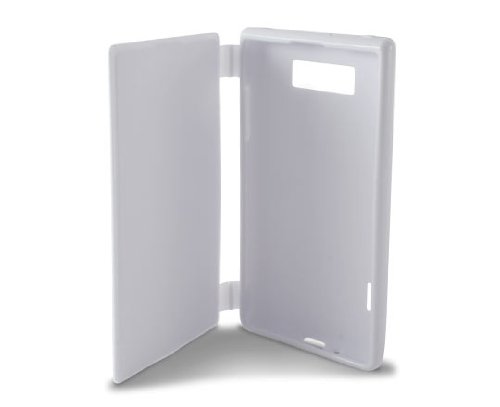 Ksix B4529FTT02 - Funda folio flexible para LG Optimus L7 P700, blanco
