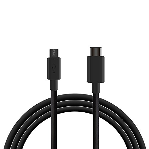 Ksix BXCUC02 - Cable de Datos Micro USB 2.0 Tipo C, 1 m, Negro