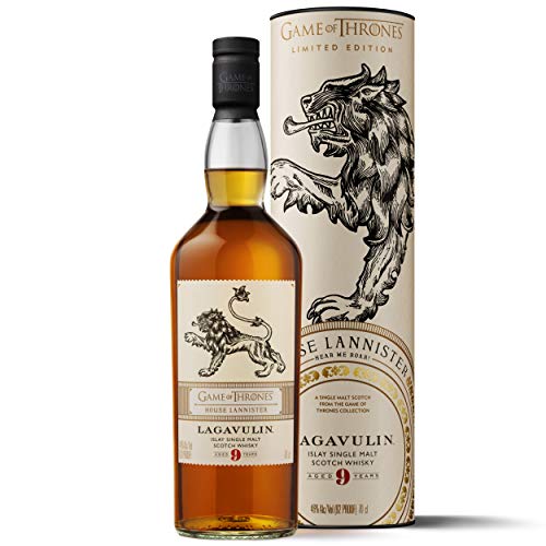 Lagavulin - Whisky Scotch Islay Single Malt, Edición Limitada Juego de Tronos: Casa Lannister, 700 ml