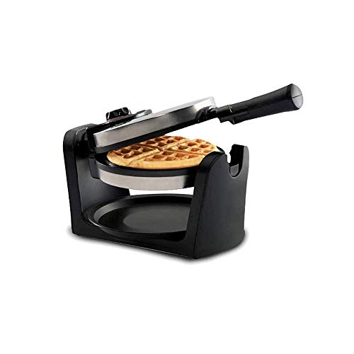 LIUCHANG Fabricante de Waffle Belga rotativo clásico con Mango Plegable de Bandeja de Goteo removible, Fabricante de Waffle multifunción en casa Desayuno para Hornear eléctrico liuchang20