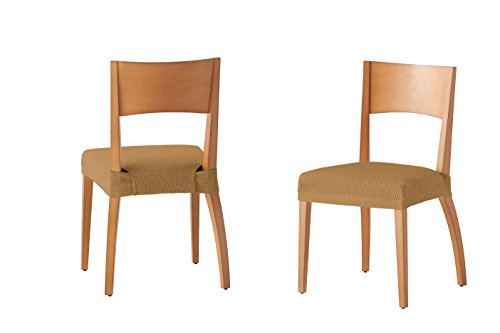 Martina Home Tunez - Funda para Silla, Tela, Funda silla asiento, Vison, 24 x 30 x 6 cm, 2 Unidades