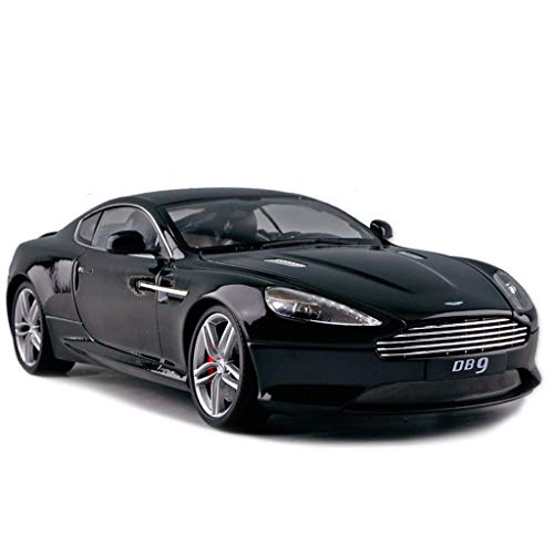 Modelo de coche 1:18 Aston Martin DB9 coche de deportes del modelo del coche de la simulación de aleación modelo de coche de regalo de cumpleaños exclusivo de colección modelo (Color: NEGRO) liuchang2