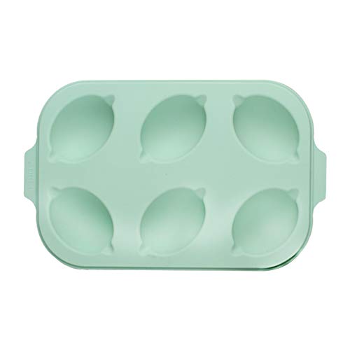 Molde de silicona para magdalenas con forma de limón, 6 cavidades, fácil de lavar para el hogar y la panadería
