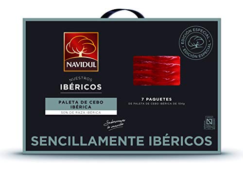 Navidul Maletín de Paleta de Cebo Ibérica (50% raza ibérica) freshpack 7x104g 728 g