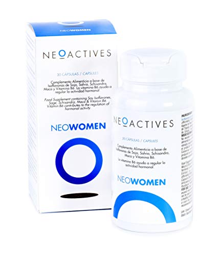 Neowomen | Complemento Alimenticio Vitamínico con Isoflavonas de Soja, Vitamina B6, Extracto de Maca, Salvia, Schisandra y más ingredientes naturales | Ayuda a regular la actividad hormonal (30)