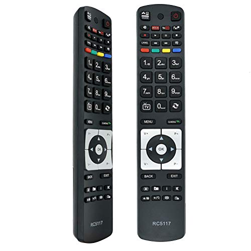Nuevo Mando a Distancia el Control Remoto del para Hitachi Telefunken TV, No es Necesario configurar un Control Remoto Universal RC5118 RC5117 RC5111