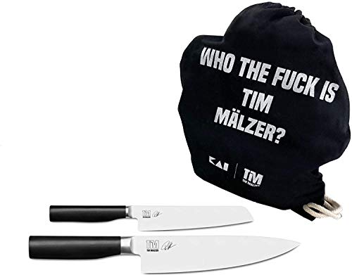 Palatina Werkstatt ® Kai Shun Tim Mälzer Kamagata Set de regalo | 2 cuchillos + bolsa de deporte Who The Fuck is Tim Mälzer