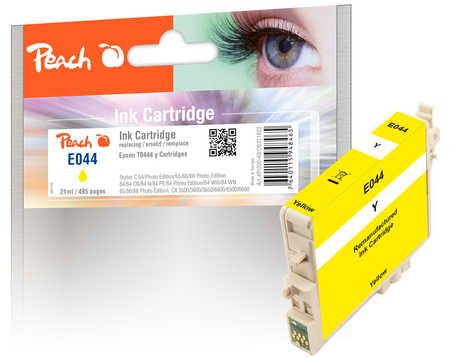 Peach Ink Cartridge Yellow, High-Capacity, Compatible with Epson T0444