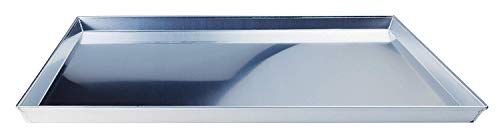 Pentole Agnelli COAL49/340 Bandeja rectangular baja, aluminio, gris, 40 x 30 cm