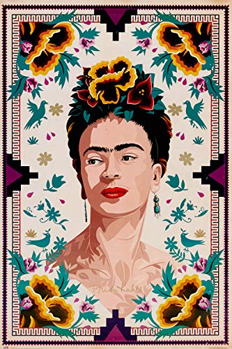 Poster frida kahlo ilustración