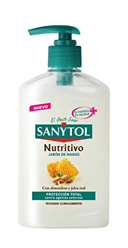 Sanytol - Jabón de Manos Nutritivo con Protección Total Contra Agentes Externos - Dosificador de 250 ml
