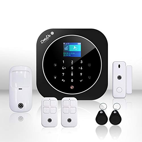 Sistema de alarma para casa, kit inalámbrico, WiFi, GSM, kit DadVu DV-2AT, marcador telefónico, 100 zonas, aplicación Smart Life (Tuya), compatible con Google Home y Alexa