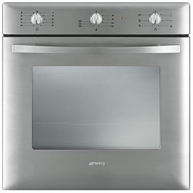 Smeg SF250X Integrado Eléctrico 72L A-10% Acero inoxidable - Horno (Eléctrico, Integrado, Acero inoxidable, Giratorio, Frente, Abajo)