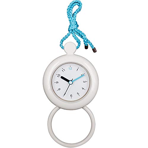Top-Spring Reloj de baño creativo mini simple con cordón impermeable para decoración del hogar para cuarto de baño y cocina (azul cielo)