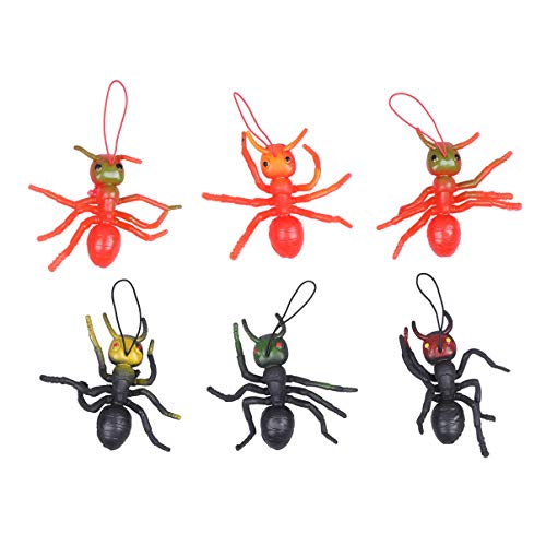 TOYANDONA 6 Piezas Hormigas Artificiales Juguetes para Insectos Figura Realista en Miniatura Juguete Animal Juguetes Educativos para Niños Pequeños