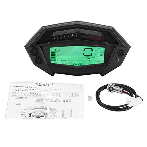 Velocímetro - 1 PC de tacómetro digital de motocicleta, indicador de velocidad del velocímetro para Kawasaki Z1000 2003-2016.