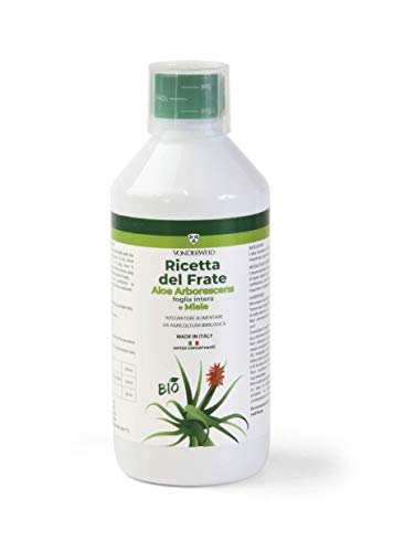 Vonderweid - Receta del Padre Zago, Batido de Pulpa y Hojas de Aloe Arborescens, 500 ML (RECETA CLÁSICA)