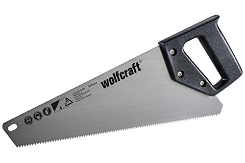 Wolfcraft 4024000 serrucho HCS, longitud de hoja de 350 mm, para placas de yeso, plástico y madera PACK 1