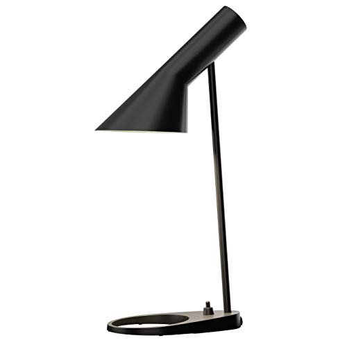 AJ Mini Table Lamp, Louis Poulsen, Lámpara de Sobremesa Diseñada por Arne Jacobsen (Negro)