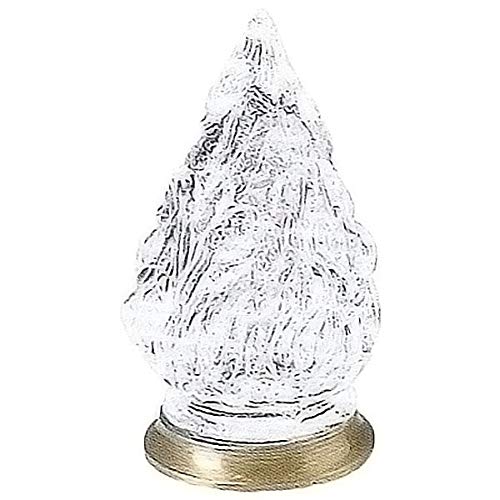 AmazinGrave - Llama de Cristal para lámparas, Decoraciones funerarias para lapidas y tumbas - Llama de Cristal 10x5cm - En Cristal con Casquillo en Bronce 2446