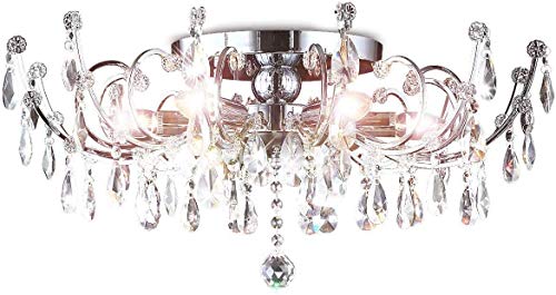Araña de cristal de strass lámpara de techo lámpara de techo de la lámpara de la lámpara que viven sala de iluminación del dormitorio de cristal clásica
