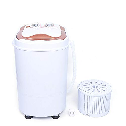 Berkalash Máquina de lavado de 6 kg, 2 en 1 mini máquina de deshidratación para el hogar