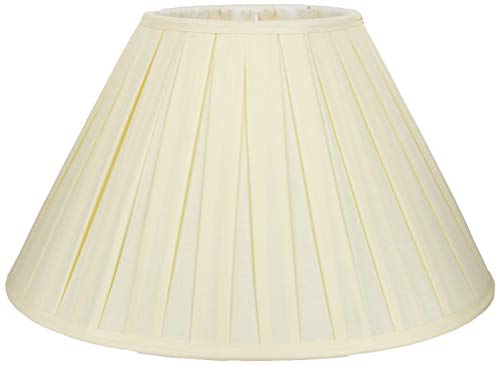Better & Best Pantalla de lámpara de algodón, de 45 cm, tabla ancha, color crudo