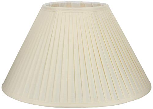 Better & Best Pantalla de lámpara de algodón, de 45 cm, tabla estrecha, color crudo