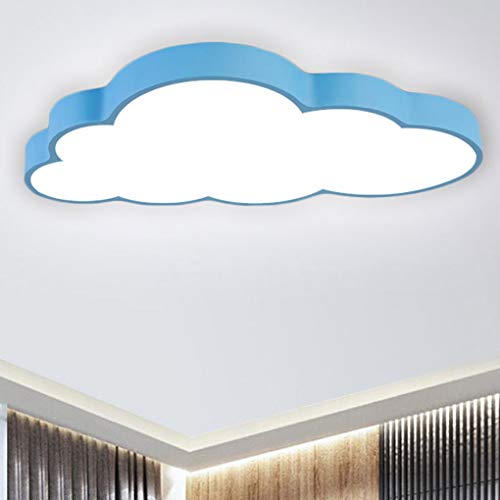 BFYLIN Regulable LED Lámpara Moderna Del Techo Lámpara De Techo Pasillo Salón Dormitorio De La Lámpara Ahorro De Cocina Ahorro De Energía Luz (azul -Nubes 64W)