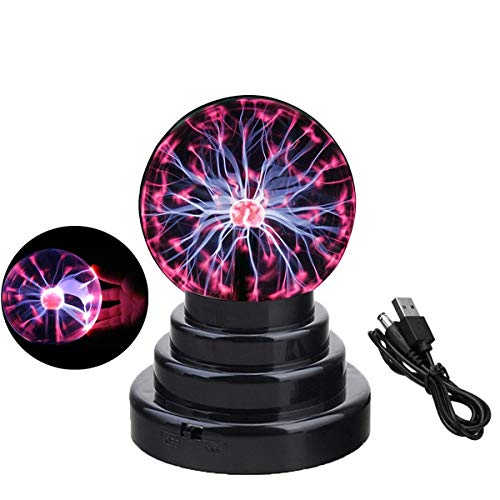 Bola de plasma, lámpara de globo sensible al tacto, creativa decoración mágica novedosa, funciona con USB/batería
